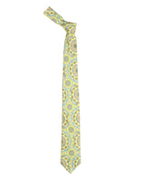 Chokore Chokore Lemon & Sea Green Silk Tie - Indian at Heart line